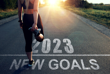 Waiting to start the new year 2023 and to reach new goals and achievements