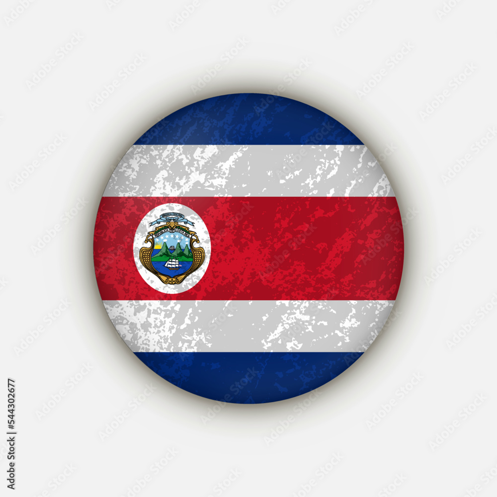 Country Costa Rica. Costa Rica flag. Vector illustration. Country Costa Rica. Costa Rica flag. Vector illustration.