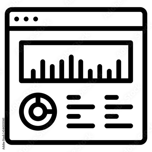 analysis web page layout interface icon