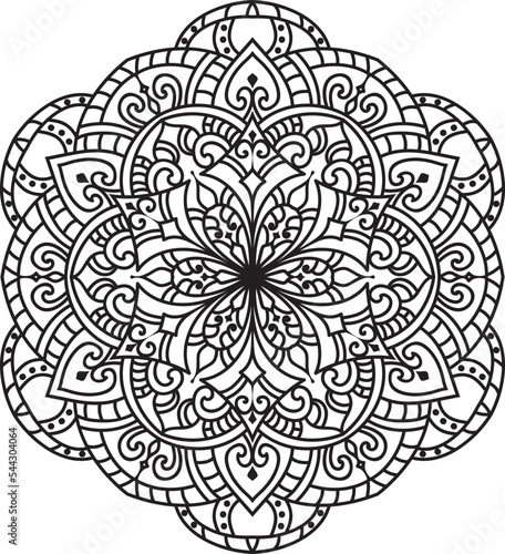 Mandalas for coloring book color pages.Anti-stress coloring book page for adults.
