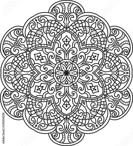 Mandalas for coloring book color pages.Anti-stress coloring book page for adults.