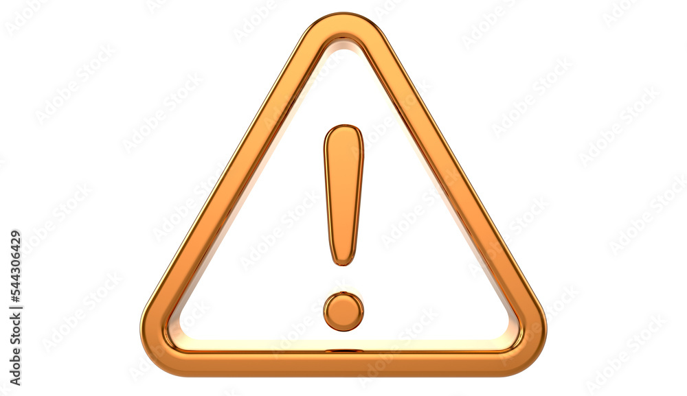Warning caution sign to attract attention. Exclamation mark. Danger ...