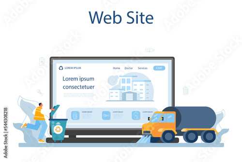 Cleaning service online service or platform. Cleaning staff with special