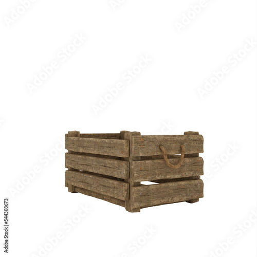 wooden medieval crate