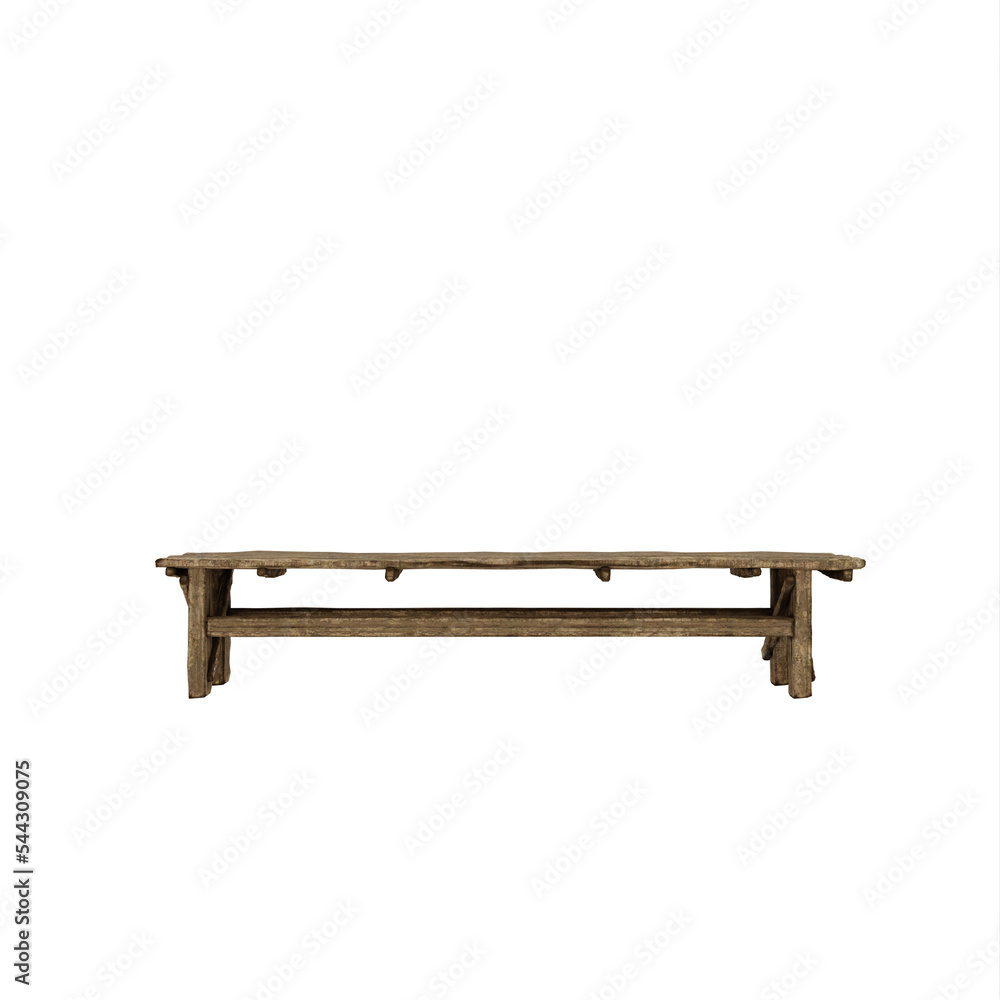 Medieval market bench Medieval market bench
