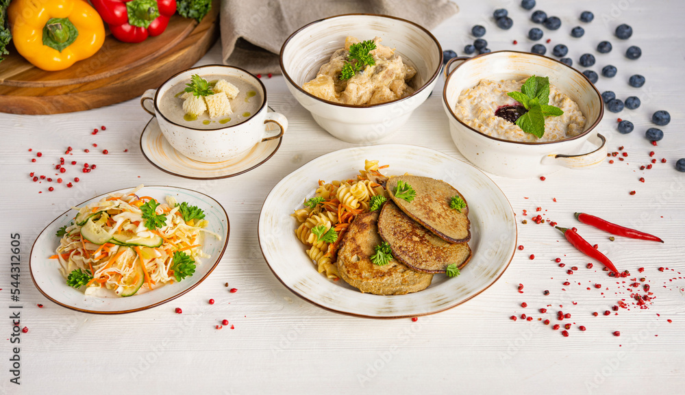 stew with rice, porridge, berries stew with rice, porridge, berries