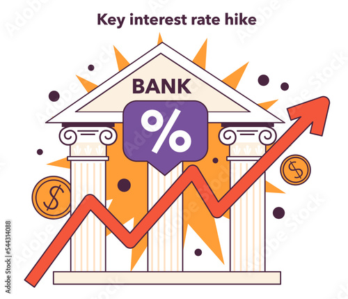 Key interest rate hike. Government actions for financial stabilization