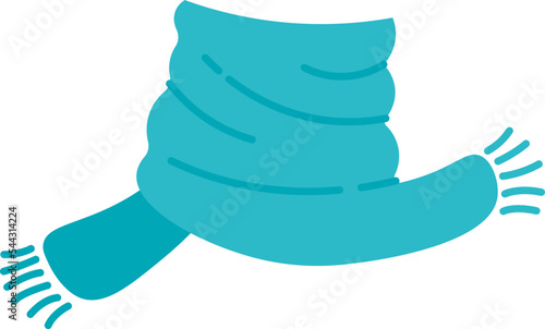 Hand-drawn scarf icon. Vector illustration