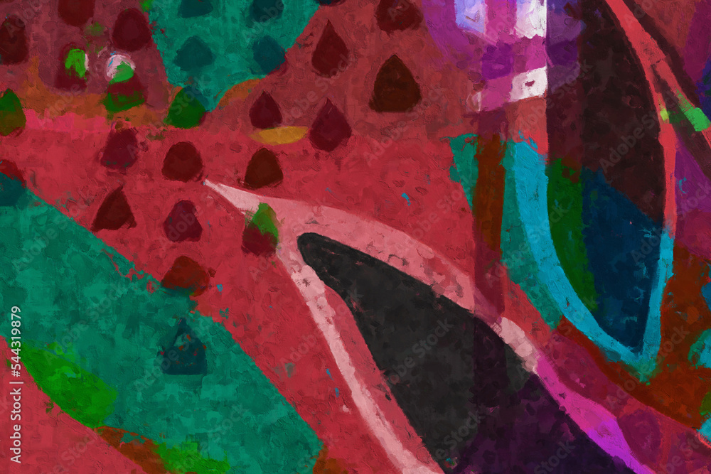 Fototapeta premium Abstract geometric hand drawn texture