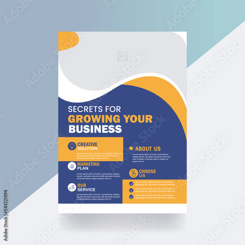 Flyer design business corporate flyer design banner business social media template 