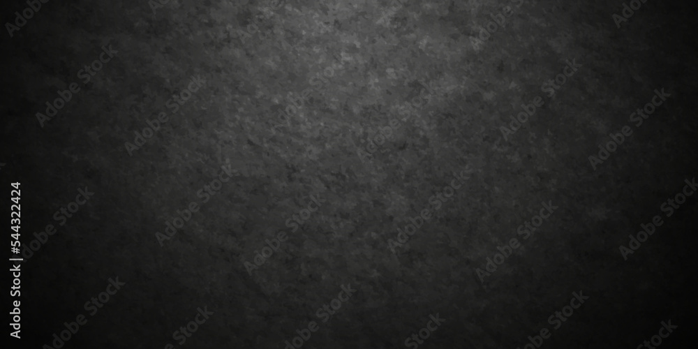 Black stone concrete wall grunge texture and backdrop background anthracite panorama. Panorama dark grey black slate background or texture.	
