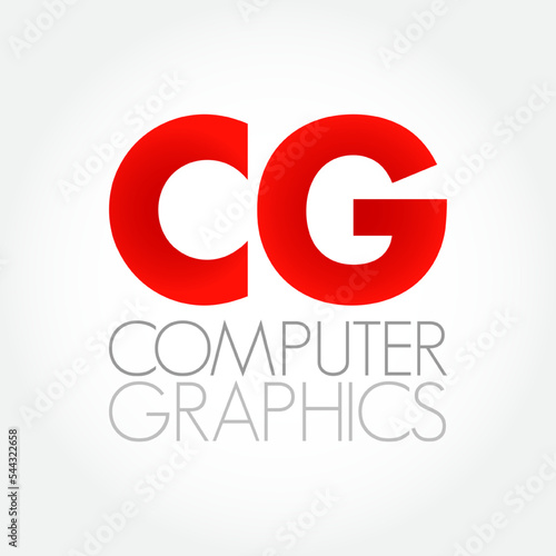 CG - Computer Graphics are methods for digitally synthesizing and manipulating visual content, acronym concept background