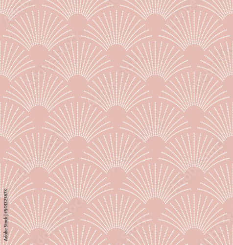 Art Deco geometric seamless pattern. Vintage 1920s wallpaper. Vector background in retro style , trendy and elegant design for wallpaper, wrapping paper, fabric, cover, package