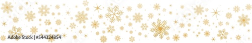 Fotografia Christmas pattern of snowflakes and stars