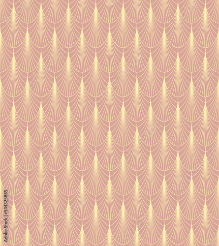 Art Deco geometric seamless pattern. Vintage 1920s wallpaper. Vector background in retro style , trendy and elegant design for wallpaper, wrapping paper, fabric, cover, package