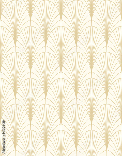 Art Deco geometric seamless pattern. Vintage 1920s wallpaper. Vector background in retro style , trendy and elegant design for wallpaper, wrapping paper, fabric, cover, package