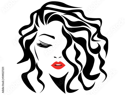 Woman face. Vector illustration EPS	