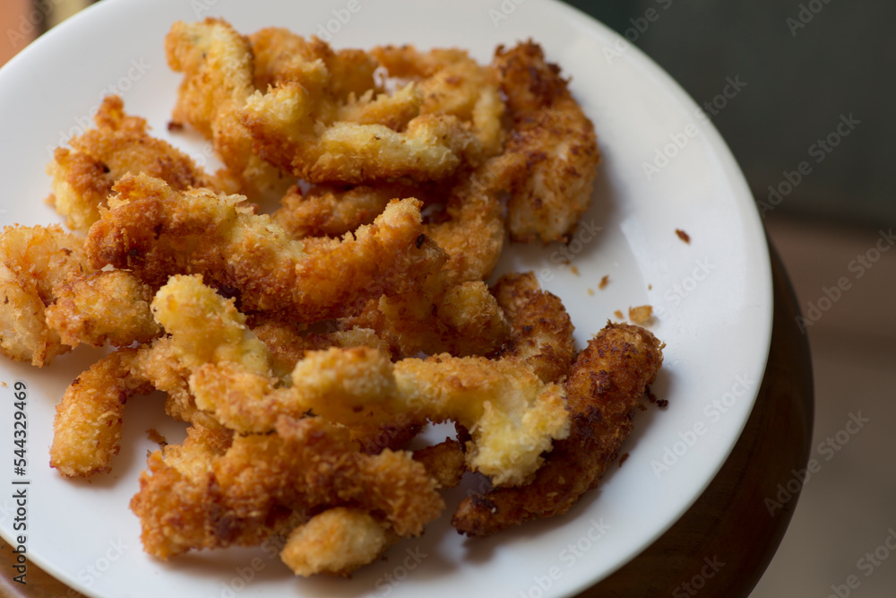 Shrimp prawn gambas deep fried breaded panko sea food Shrimp prawn gambas deep fried breaded panko sea food