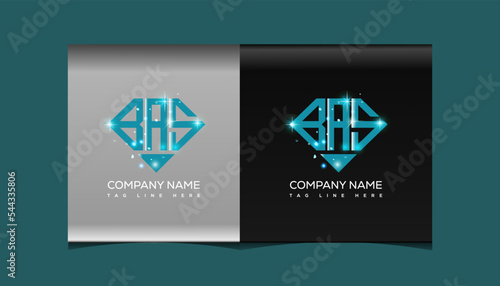 BAS letter logo creative design. BAS unique design.
