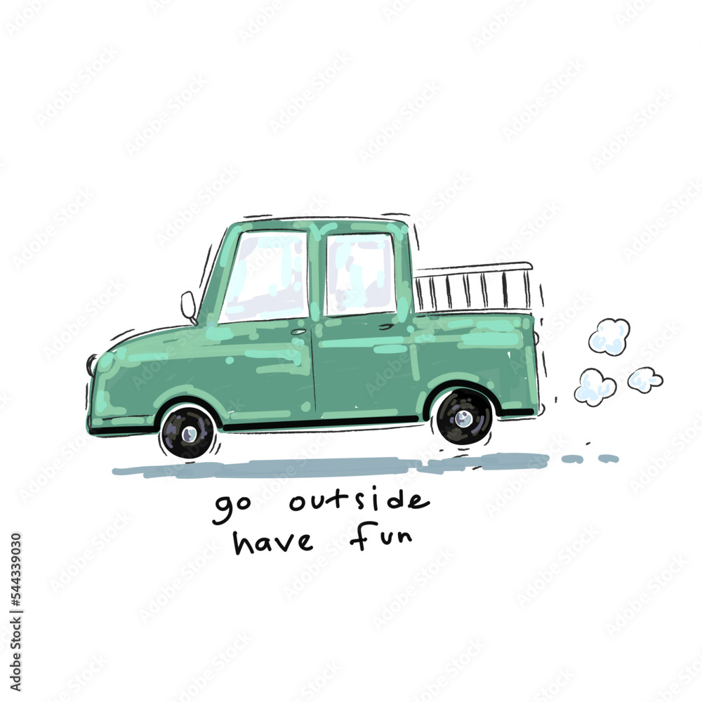 Car, transportation icon character vector illustration.
