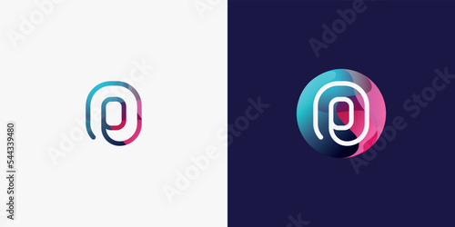 Number 0 in futuristic, sophisticated and techy style. A simple but eye-catching logo, that is very suitable for technology companies such as cryptocurrencies, internet, computers, AI.