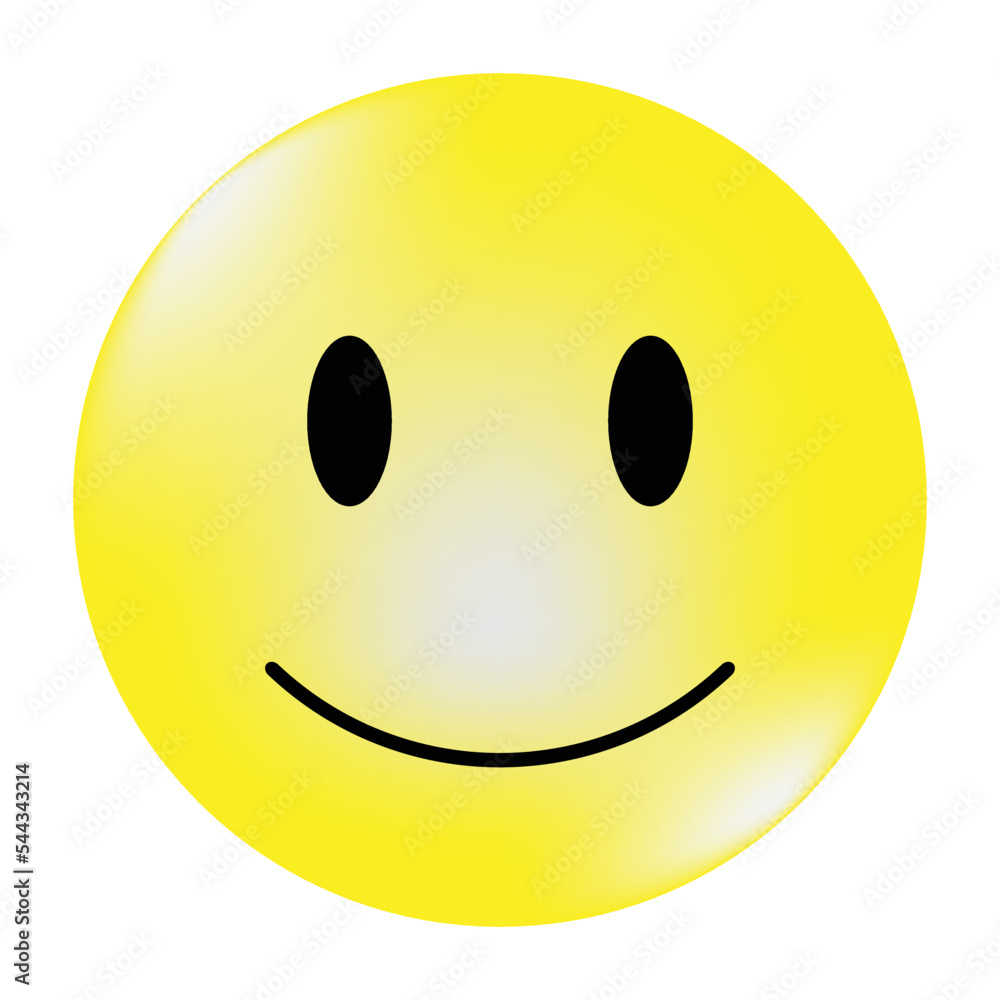Shiny circle yellow cheerful face smile vector isolated Shiny circle yellow cheerful face smile vector isolated