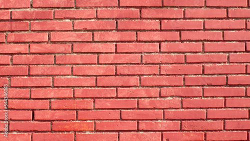 Muro de ladrillo rojo