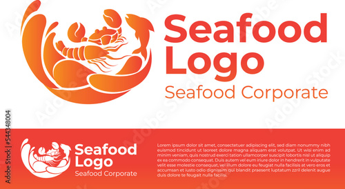 Seafood Corporate Logo Design. Vector Eps10