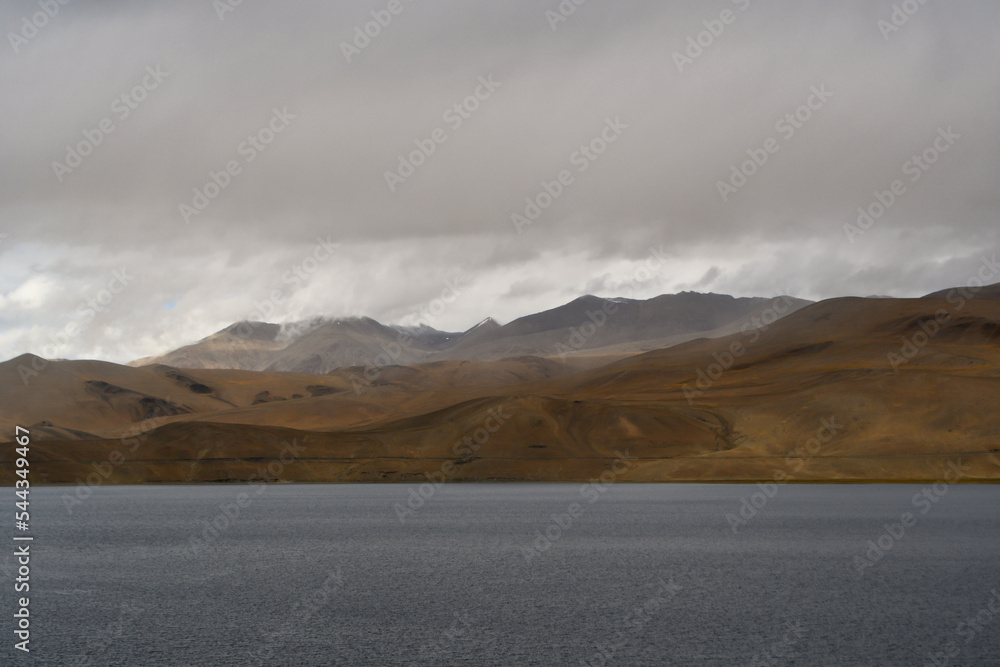 Tso Moriri is a lake in the Changthang Plateau of Ladakh in India. The lake and surrounding area are protected as the Tso Moriri Wetland Conservation Reserve. The lake is at an altitude of 4,522 m.