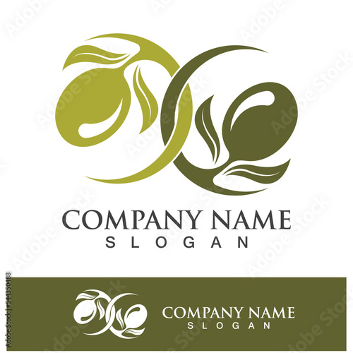Extra virgin olive oil logo design