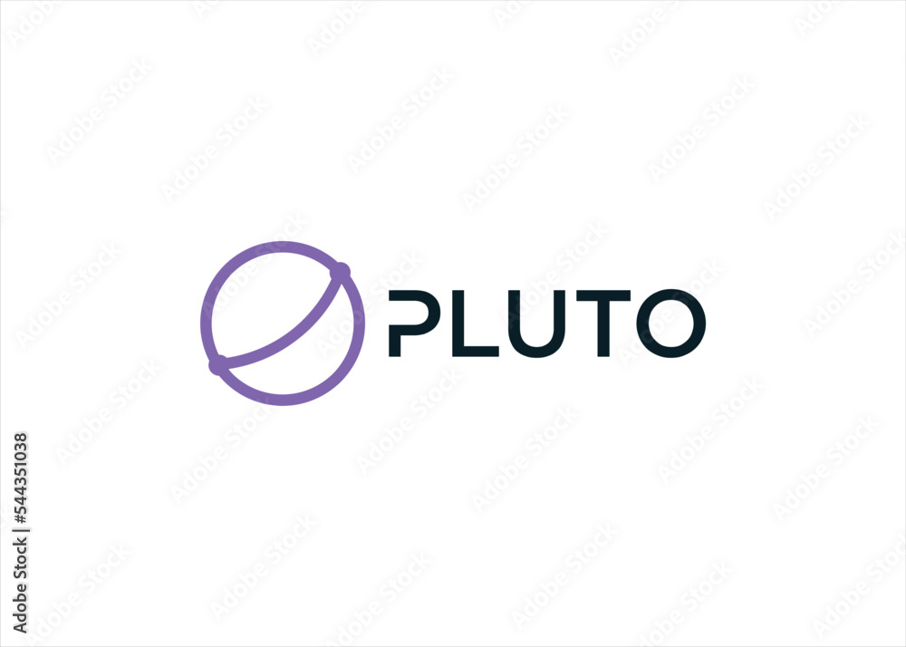 Pluto planet logo design Pluto planet logo design