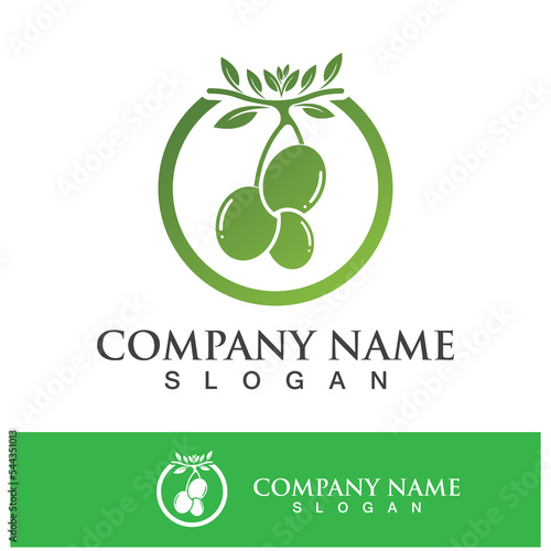 Extra virgin olive oil logo design