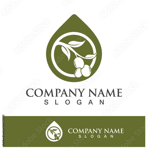 Extra virgin olive oil logo design