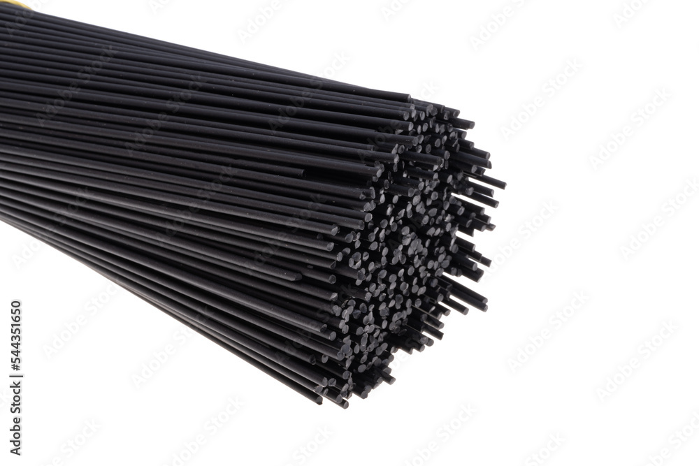 spaghetti with cuttlefish ink isolated spaghetti with cuttlefish ink isolated