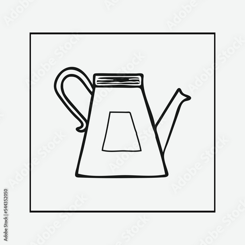 Vector water pot, vessel Design, utensil, chalice, hod