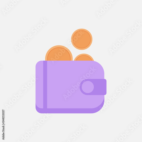 wallet with coins icon