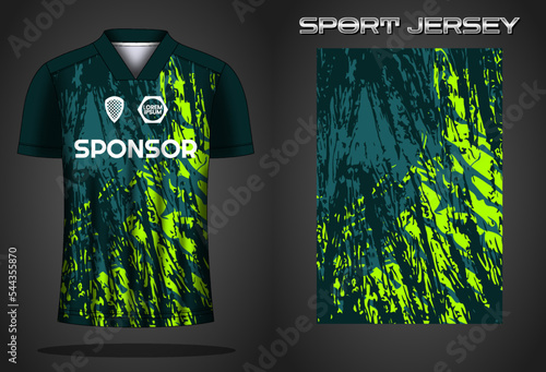 Soccer jersey sport shirt design template