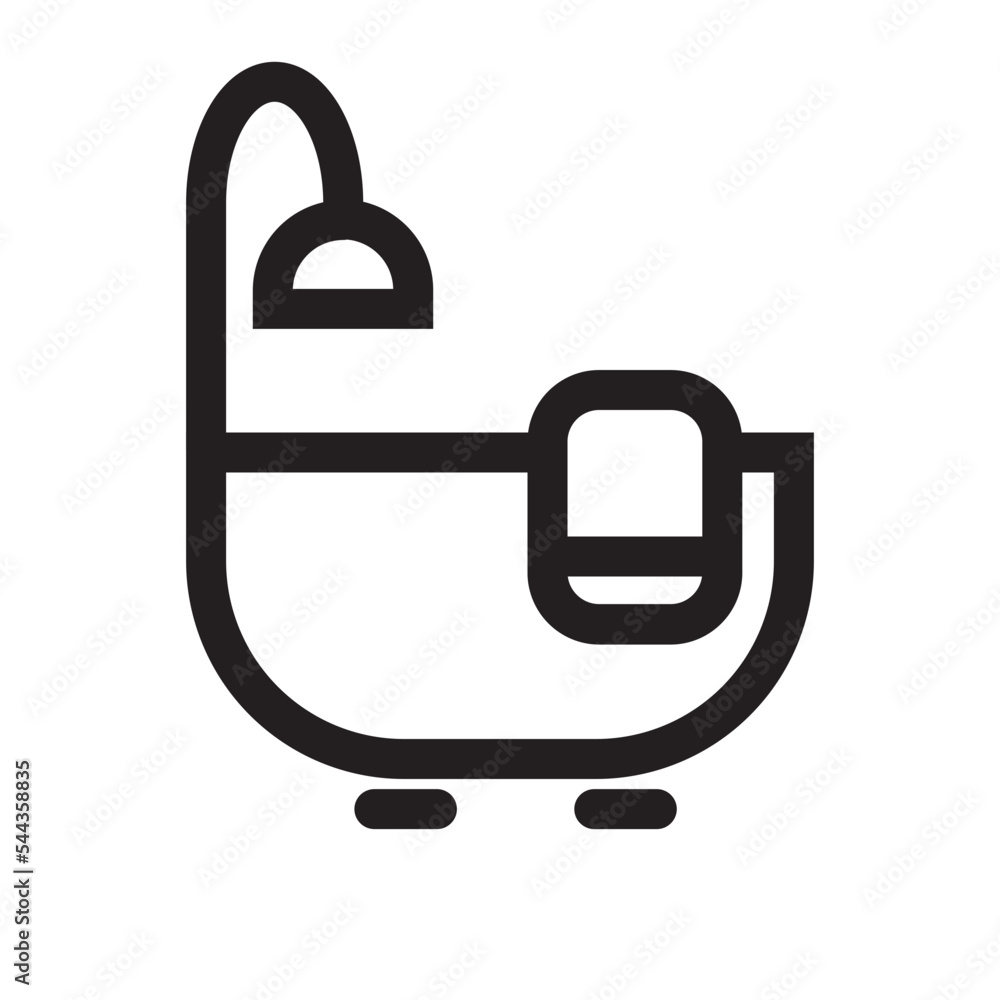 Bathtub Furniture Interior Icon Bathtub Furniture Interior Icon