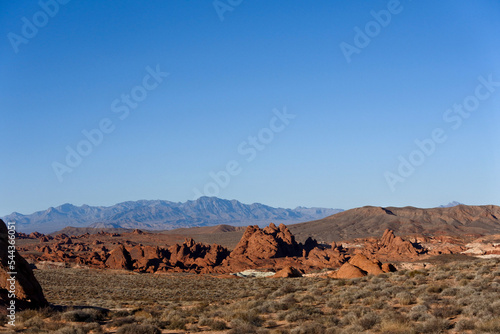 desert landscape in Valley of Fire State Park, Nevada 