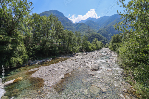 Bavona Fluss im Maggiatal im schweizer Kanton Tessin  photo