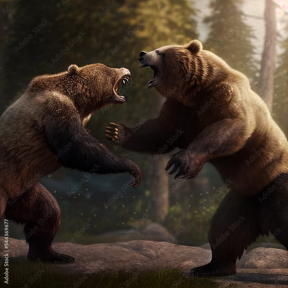 Obraz premium two bears