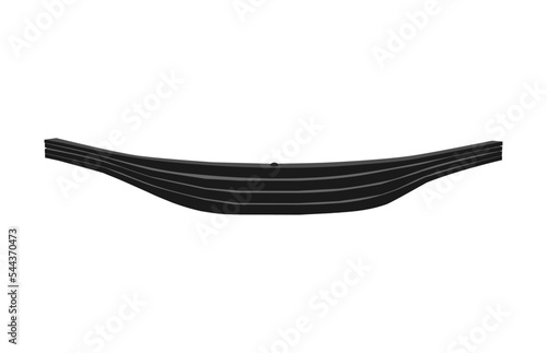 Принти на полотні Truck parabolic leaf spring,pickup,semi trailer, black vector illustration