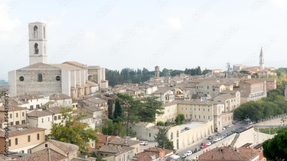 Perugia, Italy, view of the skyline from the Belvedere Perugia, Italy, view of the skyline from the Belvedere