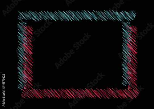 Abstract TikTok background. Vector illustration. Abstract background. Futuristic blue red vector black background. Contrast color border digital dynamic elegant. TikTok, tik tok