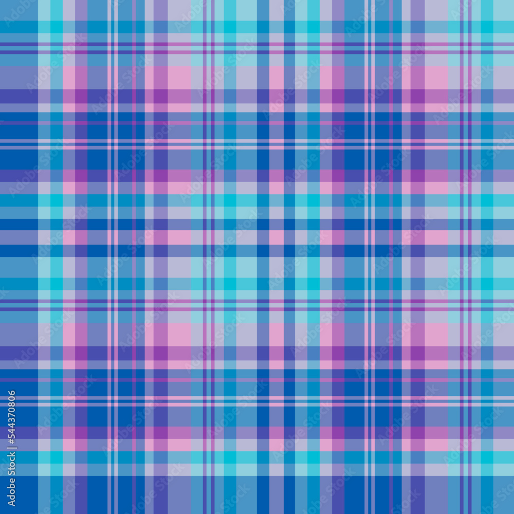 Seamless pattern in delightful blue and purple colors for plaid, fabric, textile, clothes, tablecloth and other things. Vector image. Seamless pattern in delightful blue and purple colors for plaid, fabric, textile, clothes, tablecloth and other things. Vector image.
