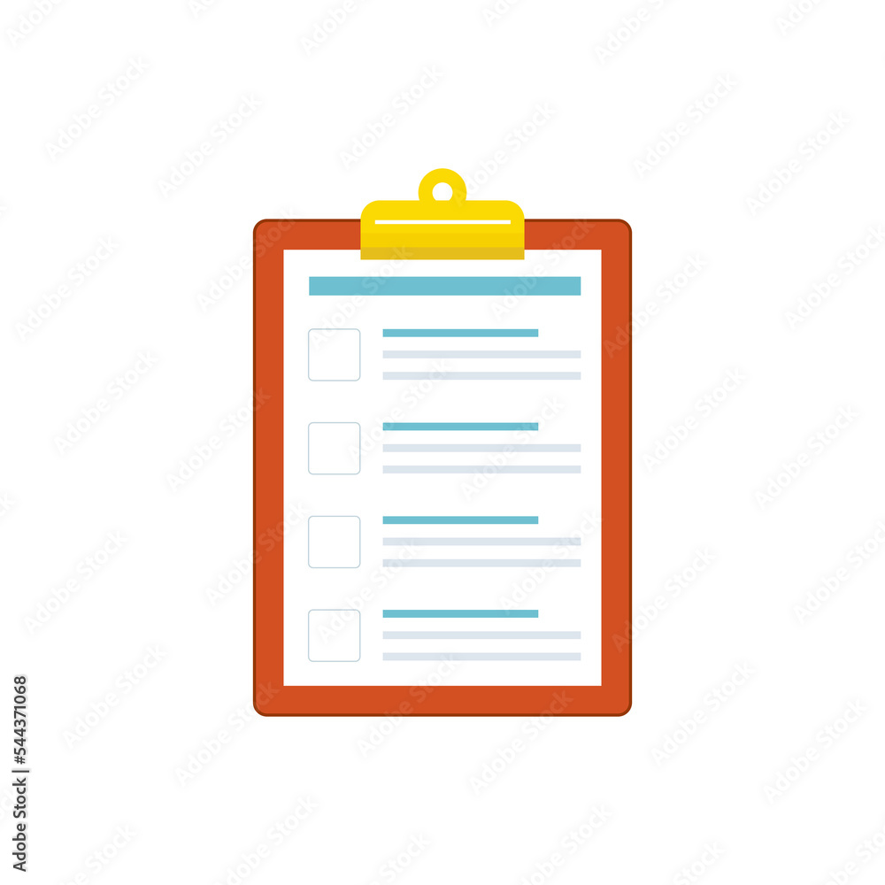 The document form is in a folder with a clip. The document form is in a folder with a clip.