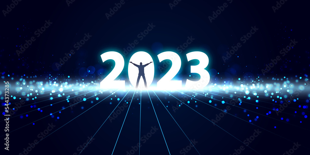 Naklejka premium 2023