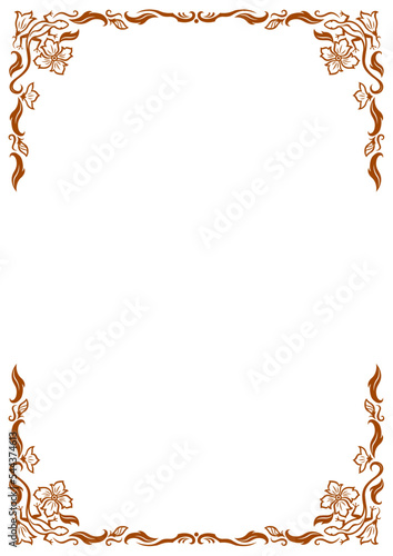 アジア調フレーム10（茶）