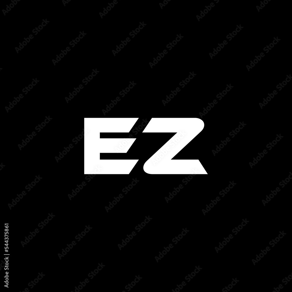 EZ letter logo design with black background in illustrator, vector logo modern alphabet font overlap style. calligraphy designs for logo, Poster, Invitation, etc. EZ letter logo design with black background in illustrator, vector logo modern alphabet font overlap style. calligraphy designs for logo, Poster, Invitation, etc.