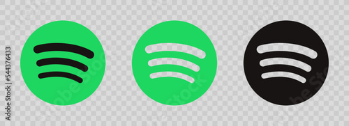 Spotify vector cions.
